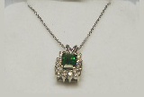 Emerald and Diamond Necklace