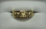 engraved gold ring